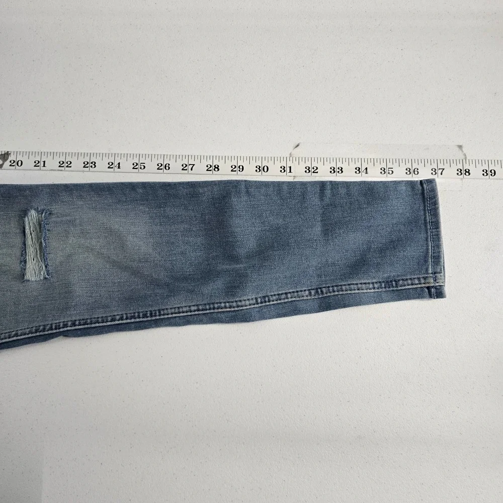 Hollister High-Rise Super Skinny Distressed‎ Jeans W30 L26 Light Wash Denim